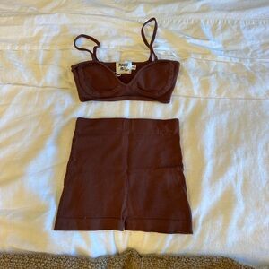 Princess Polly Brown Two-Piece Knit Set